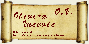 Olivera Vučević vizit kartica